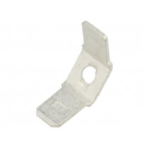 1242; Terminal: flat; 6.4mm; 0.8mm; male; M3; double; screw; brass; tinned; KEYSTONE