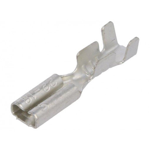 1252; Terminal: flat; 2.8mm; 0.5mm; female; crimped; for cable; straight; KEYSTONE