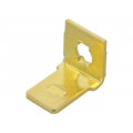 1256; Terminal: flat; 6.4mm; 0.8mm; male; M3; screw; brass; angled 90°; KEYSTONE