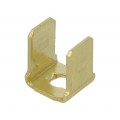 1257; Terminal: flat; 6.4mm; 0.8mm; male; M3; double; screw; brass; KEYSTONE