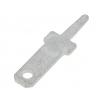 1267; Terminal: flat; 2.8mm; 0.5mm; male; THT; brass; tinned; straight; KEYSTONE