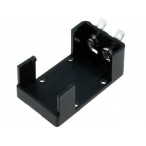 1295; Holder; Mounting: on panel; Leads: for soldering; Size: 6F22; KEYSTONE