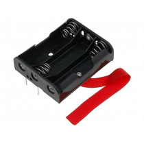 2464RB; Holder; Mounting: PCB; Size: AA,R6; Batt.no: 3; KEYSTONE
