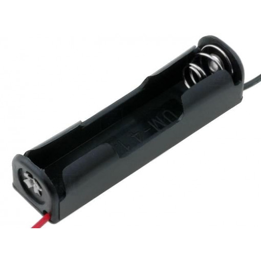 2467; Holder; Mounting: on panel; Leads: 150mm leads; Size: AAA,R3; KEYSTONE