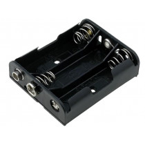 2475; Holder; Mounting: on panel; Leads: 6F22 type; Size: AA,R6; KEYSTONE