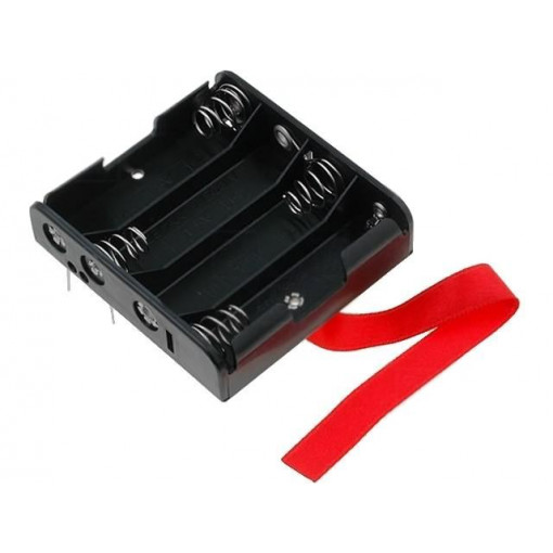 2477RB; Holder; Mounting: PCB; Size: AA,R6; Batt.no: 4; KEYSTONE