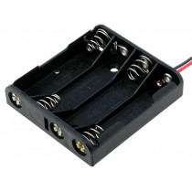 2482; Holder; Mounting: on panel; Leads: 150mm leads; Size: AAA,R3; KEYSTONE