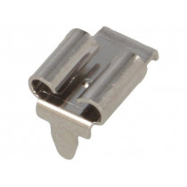 3547; Terminal: flat; 6.4mm; 0.8mm; female; THT; brass; tinned; angled 90°; KEYSTONE