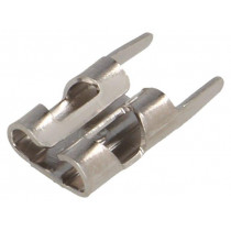 3551; Terminal: flat; 4.8mm; 0.8mm; female; THT; brass; tinned; straight; KEYSTONE