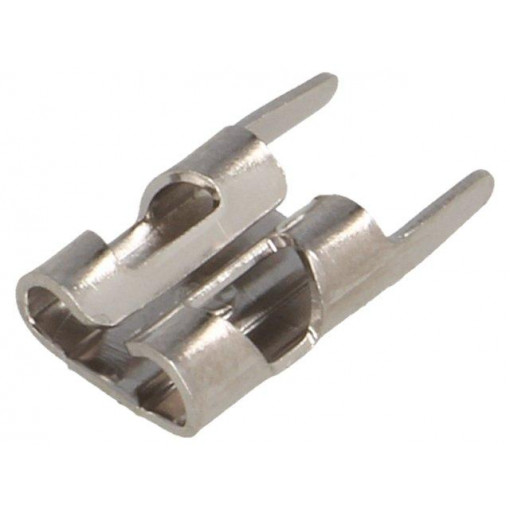 3551; Terminal: flat; 4.8mm; 0.8mm; female; THT; brass; tinned; straight; KEYSTONE