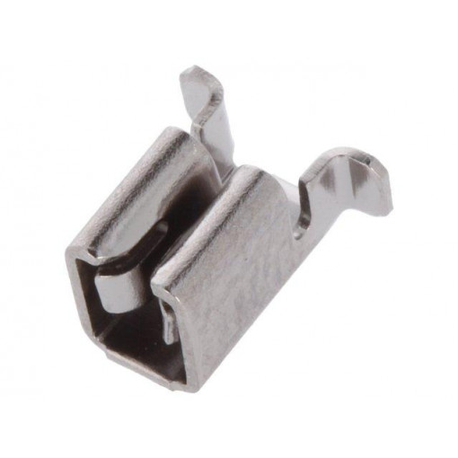 3586; Terminal: flat; 6.4mm; 0.5÷0.8mm; female; double; SMT; brass; tinned; KEYSTONE