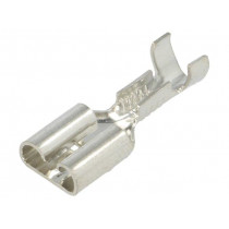 4470; Terminal: flat; 6.4mm; 0.8mm; female; crimped; for cable; straight; KEYSTONE