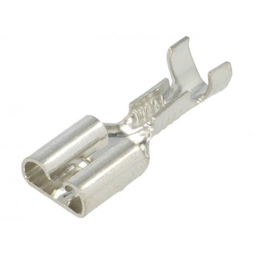 4470; Terminal: flat; 6.4mm; 0.8mm; female; crimped; for cable; straight; KEYSTONE