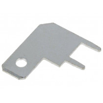 4905; Terminal: flat; 5.2mm; 0.5mm; male; THT; brass; tinned; angled 90°; KEYSTONE