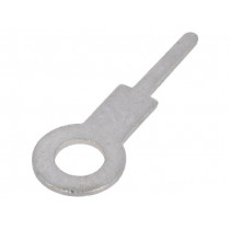 4954; Solder lug terminal; 0.5mm; M3; Ø: 3.2mm; THT; screw; brass; tinned; KEYSTONE