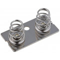 5228; Spring contact; Mounting: screw; Size: AAA,AAAA,N; Batt.no: 2; KEYSTONE