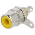 599; Socket; RCA; female; straight; soldering; brass; nickel plated; KEYSTONE 599; Socket; RCA; female; straight; soldering; brass; nickel plated; KEYSTONE