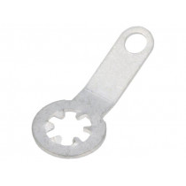 7314; Solder lug terminal; 0.45mm; M3; Ø: 3.1mm; soldering; screw; brass; KEYSTONE