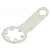 7316; Solder lug terminal; 0.45mm; M4; Ø: 4.4mm; soldering; screw; brass; KEYSTONE