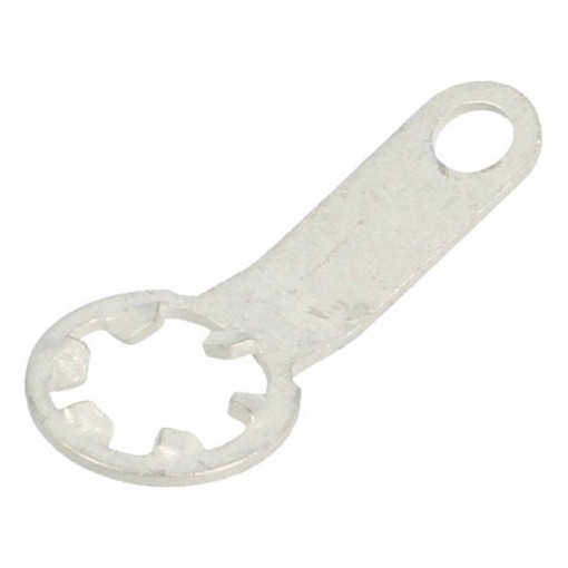 7316; Solder lug terminal; 0.45mm; M4; Ø: 4.4mm; soldering; screw; brass; KEYSTONE