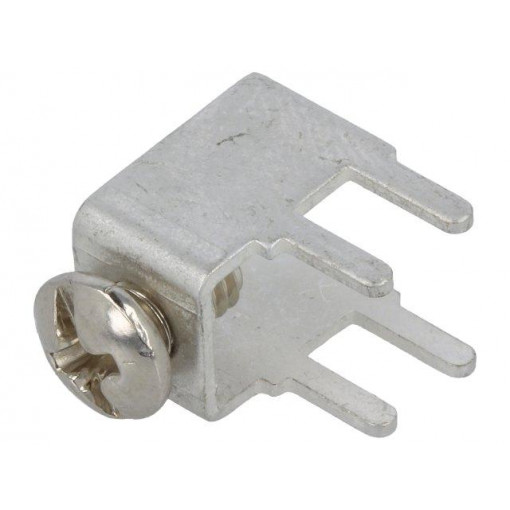 7766; Terminal: screw terminal; THT,screw terminal; silver; 7.5x5mm; KEYSTONE