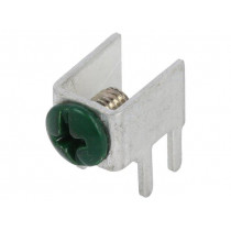 7766-6; Terminal: screw terminal; THT,screw terminal; green; 7.5x5mm; KEYSTONE