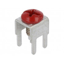 7769-2; Terminal: screw terminal; THT,screw terminal; red; 7.5x5mm; KEYSTONE