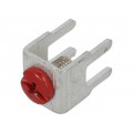 7772-2; Terminal: screw terminal; THT,screw terminal; red; 7.5x5mm; KEYSTONE