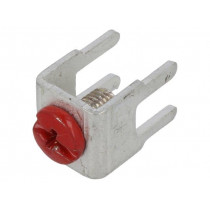 7772-2; Terminal: screw terminal; THT,screw terminal; red; 7.5x5mm; KEYSTONE