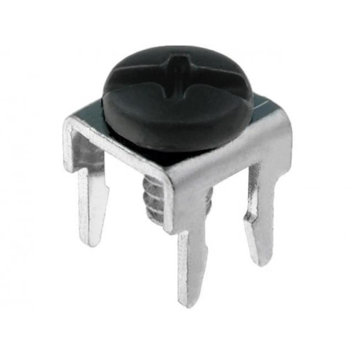 7775-3; Terminal: screw terminal; low profile; THT,screw terminal; black; KEYSTONE