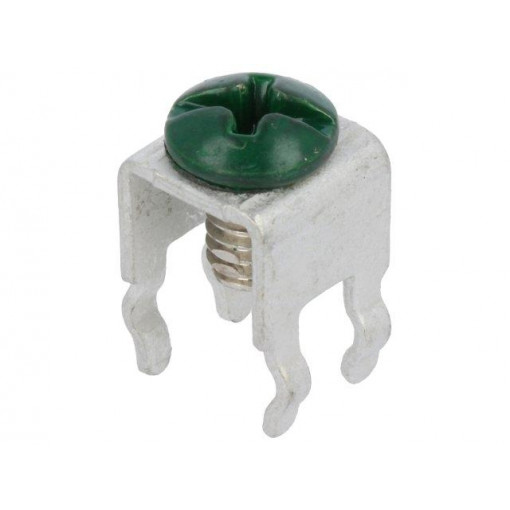 7797-6; Terminal: screw terminal; THT,screw terminal; green; 7x5mm; KEYSTONE