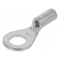 8201; Ring terminal; M4; crimped; for cable; non-insulated; copper; KEYSTONE