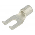 8242; Fork terminal; M3,5; crimped; for cable; non-insulated; copper; KEYSTONE