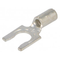 8259; Fork terminal; M4,5; crimped; for cable; non-insulated; copper; KEYSTONE