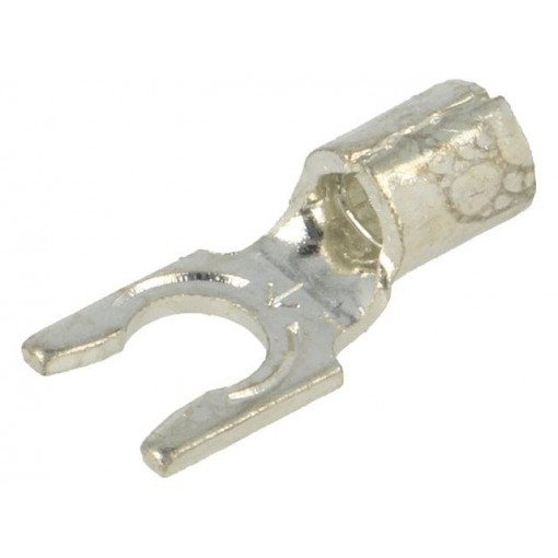 8262; Fork terminal; M4,5; crimped; for cable; non-insulated; copper; KEYSTONE
