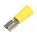 8280; Terminal: flat; 6.4mm; 0.8mm; female; crimped; for cable; insulated; KEYSTONE
