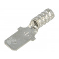 8281; Terminal: flat; 4.8mm; 0.5mm; male; crimped; for cable; straight; KEYSTONE