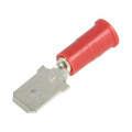 8287; Terminal: flat; 6.4mm; 0.8mm; male; crimped; for cable; insulated; KEYSTONE