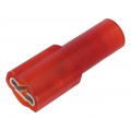 8291; Terminal: flat; 4.8mm; 0.5mm; female; crimped; for cable; insulated; KEYSTONE
