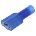 8294; Terminal: flat; 6.4mm; 0.8mm; female; crimped; for cable; insulated; KEYSTONE