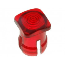 8674; LED lens; square; red; lowprofile; 3mm; KEYSTONE