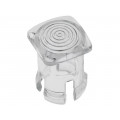 8689; LED lens; square; transparent; lowprofile; 5mm; KEYSTONE 8689; LED lens; square; transparent; lowprofile; 5mm; KEYSTONE