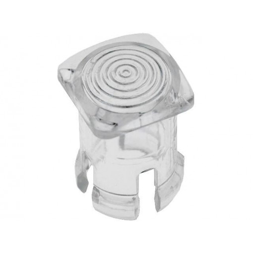 8689; LED lens; square; transparent; lowprofile; 5mm; KEYSTONE