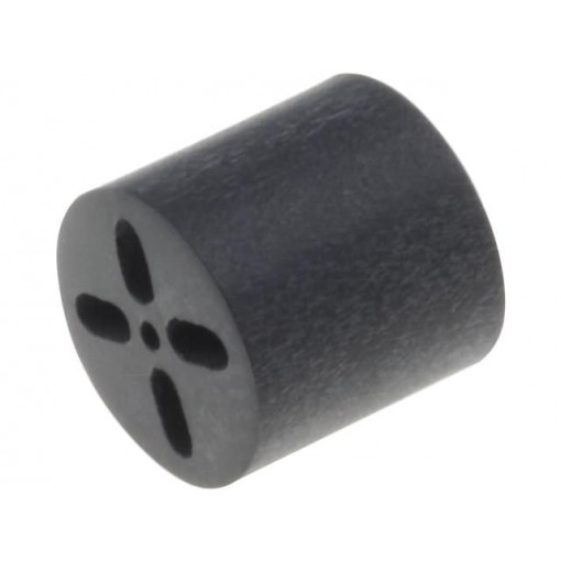 KEYS8907; Spacer sleeve; LED; Øout: 6.5mm; ØLED: 5mm; L: 6.4mm; black; UL94V-0; KEYSTONE