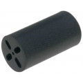 8922; Spacer sleeve; LED; Øout: 6.5mm; ØLED: 5mm; L: 12.7mm; black; UL94V-0; KEYSTONE