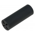 8926; Spacer sleeve; LED; Øout: 6.5mm; ØLED: 5mm; L: 17.8mm; black; UL94V-0; KEYSTONE