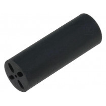 8926; Spacer sleeve; LED; Øout: 6.5mm; ØLED: 5mm; L: 17.8mm; black; UL94V-0; KEYSTONE