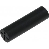 8930; Spacer sleeve; LED; Øout: 6.5mm; ØLED: 5mm; L: 22.9mm; black; UL94V-0; KEYSTONE