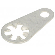 908; Solder lug terminal; 0.45mm; M3; Ø: 3.1mm; soldering; screw; brass; KEYSTONE