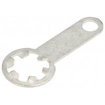 917; Solder lug terminal; 0.45mm; M4; Ø: 4.4mm; soldering; screw; brass; KEYSTONE